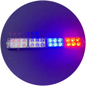 โมดูล LED 12V 650-720LM ความสว่างสูง LED สีแดง + น้ำเงินแฟลช180*26มม. ไฟด้านข้างรถยนต์12V 24V ไฟกระพริบโมดูล LED - Product Image 6
