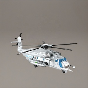 WOMA ของเล่น CH-53E ขนส่งเฮลิคอปเตอร์ขนาดเล็กอิฐคริสต์มาสของขวัญวันเด็กของขวัญเด็กเล็กๆอาคารบล็อกชุด - Product Image 4