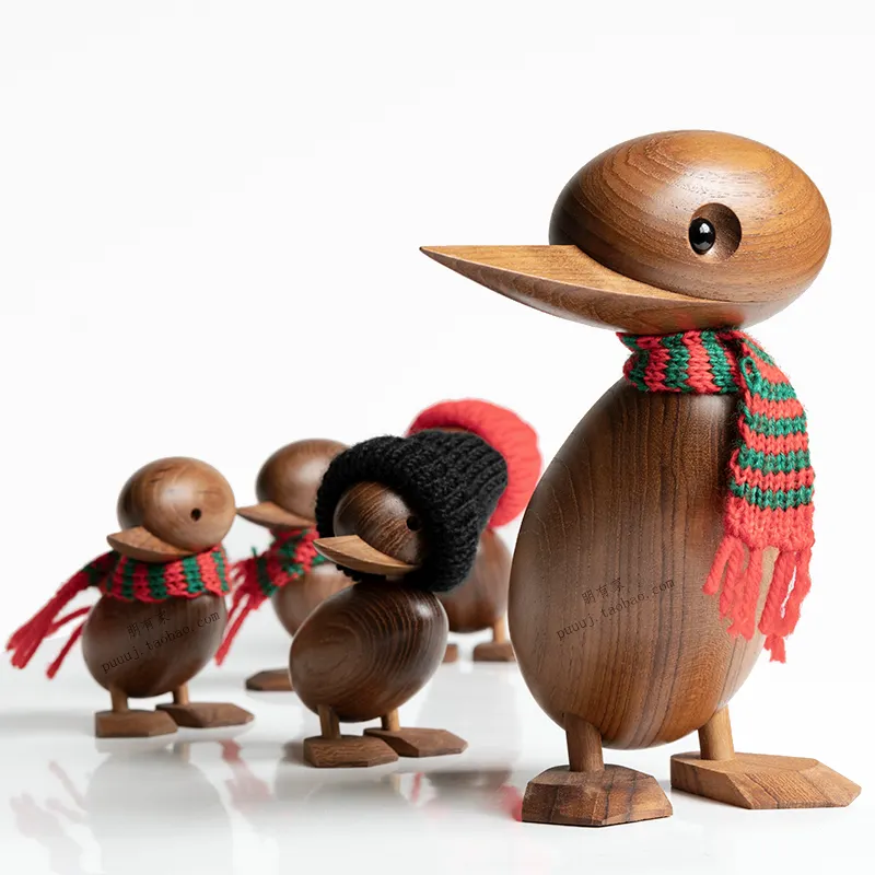 Скандинавская деревянная декорация, деревянная утка, украшение для дома, игрушки, датская кукла, подарок