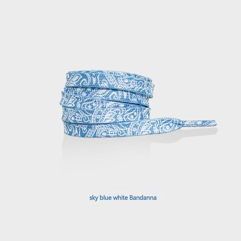 Bandana bleu ciel et blanc