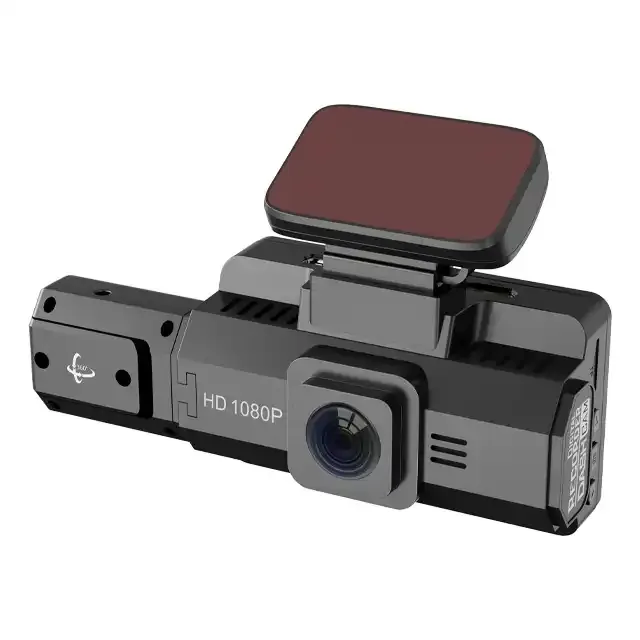 3.0 inç gece görüş çift Lens içinde Dashcam ön DVR Video kaydedici HD 1080P Dash kamera araba kara kutusu