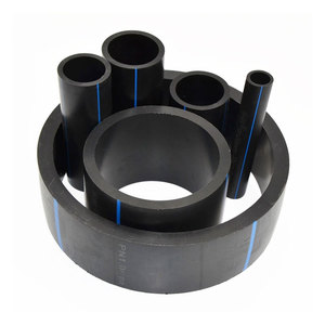 Pn10 yüksek yoğunluklu polietilen HDPE 150 mm 450 mm HDPE su tedarik borusu - Product Image 4
