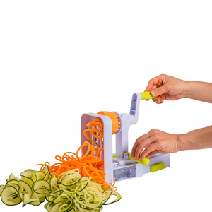 Soğan kesici 5-Blade spiracutter çok fonksiyonlu sebze kesici dilimleme kıyıcı mutfak alet katlanabilir yeşil soğan kesici - Product Image 4