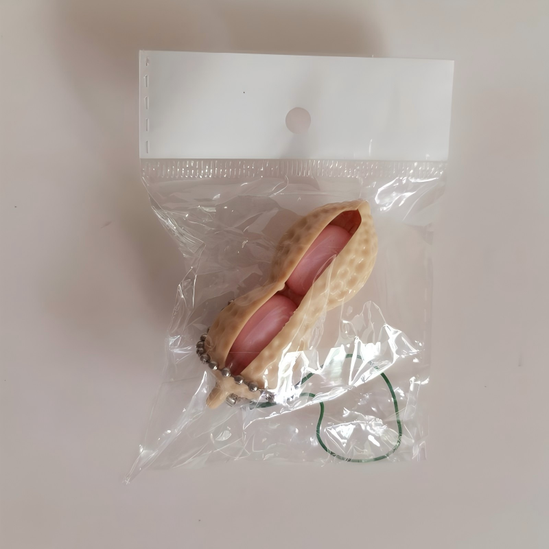 Emballage individuel en sachet OPP pour cacahuètes pressées.