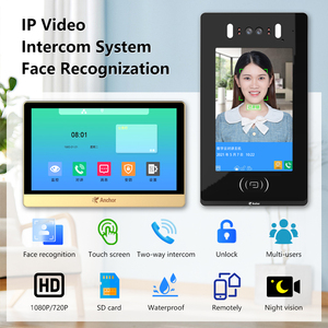 TCP/IP Video citofono sistema di riconoscimento facciale campanello di sblocco ingresso Multi-appartamenti con ancoraggio videocitofono Tuya - Product Image 2