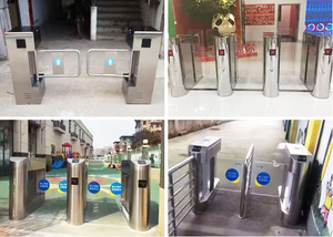 Automatic Swipe Card Access Control for Door <strong>Entry</strong> Pass System Swing Barrier Gate with Qr Code Reader Speed Gate Access Control