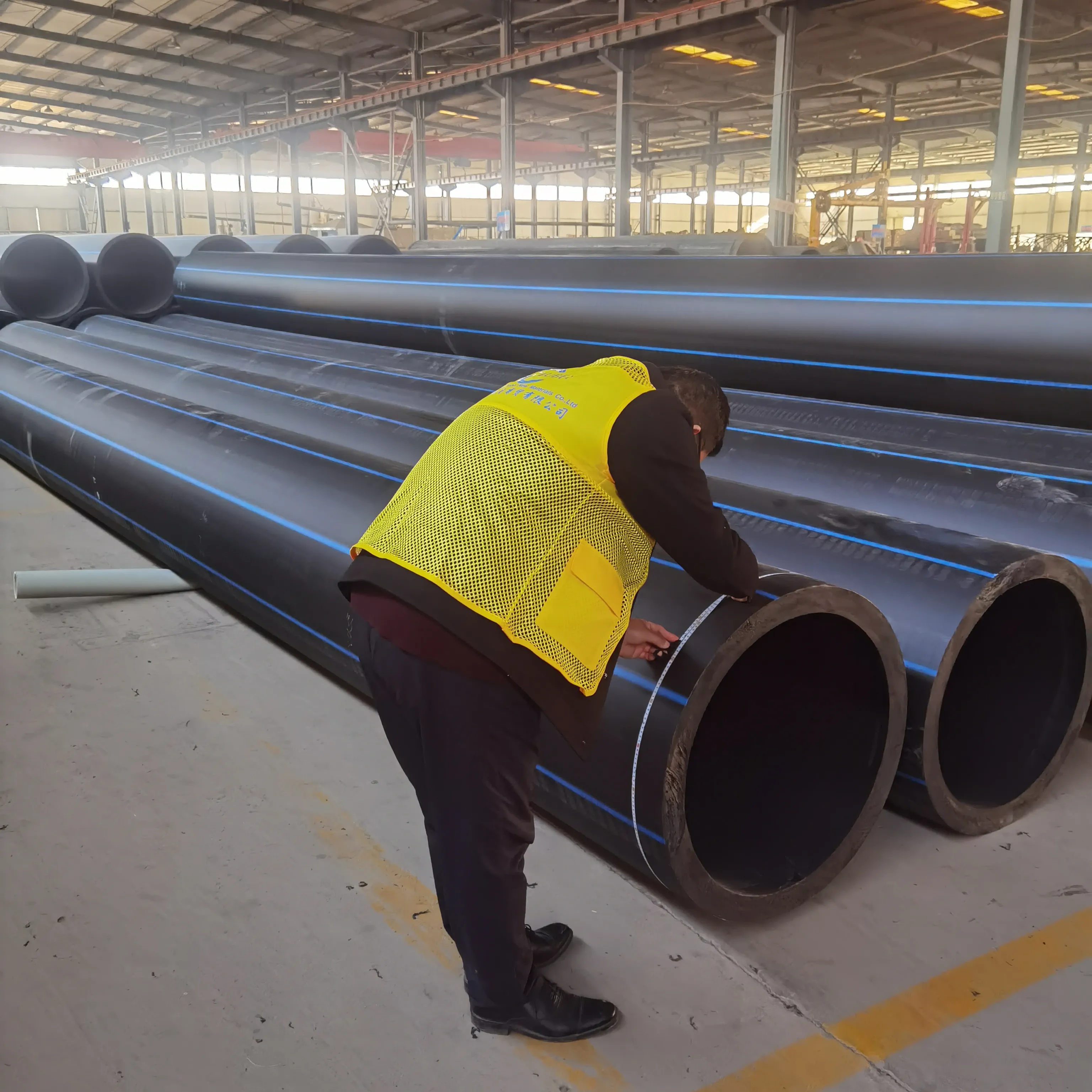 PE 100 high density polyethylene pipe for water supply
