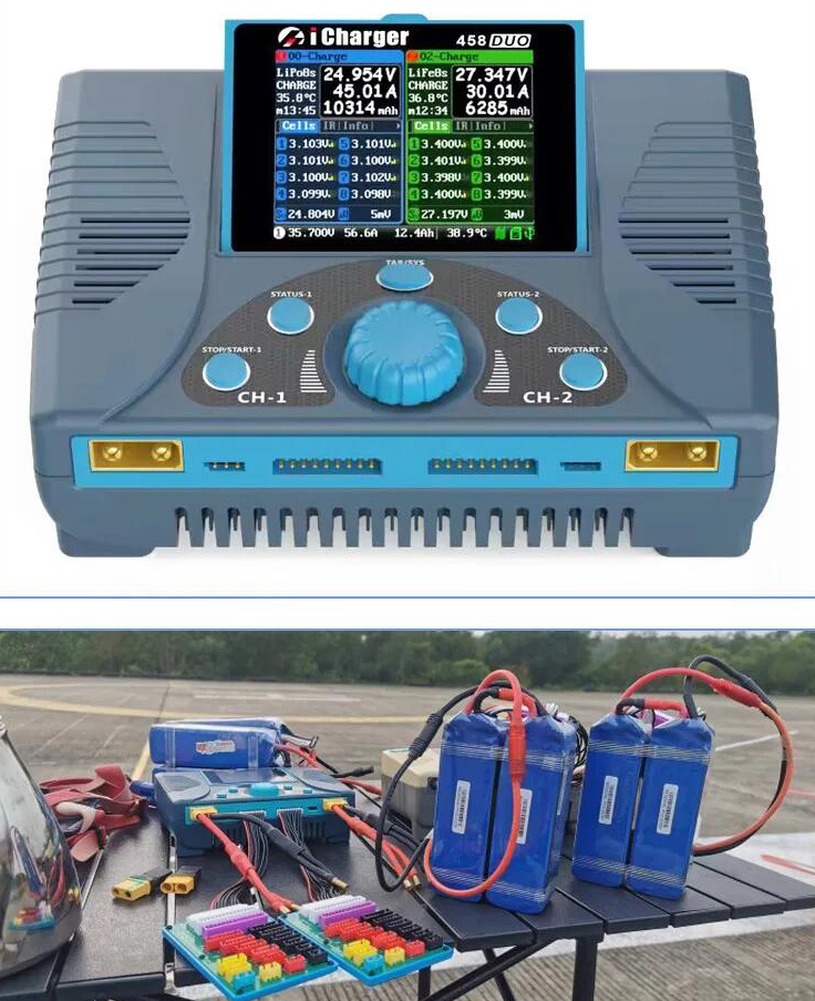 Icharger 458 Duo - High Power, Multi-Function Battery Charger