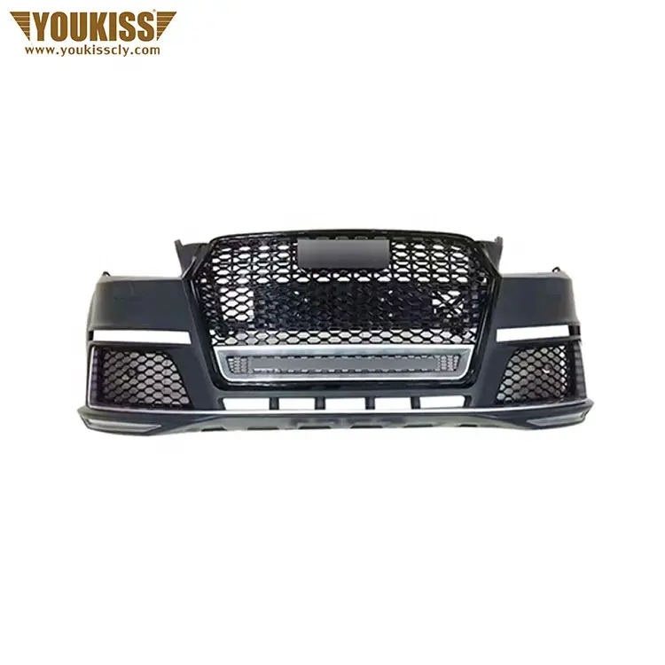 UKISS Genuine Car Bumper With PP Grille For 2008-2015 Audi Q7 Change to RSQ7 Style Body Kits