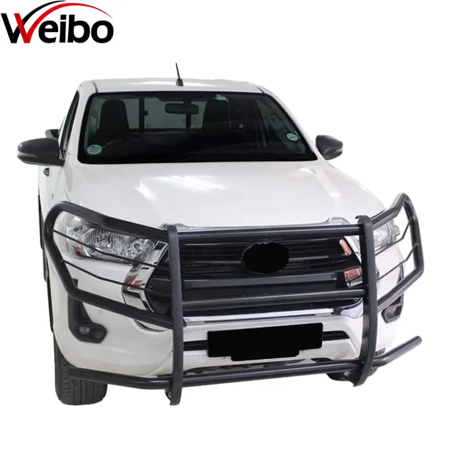 Pick up Truck Off Road 4X4 Acessórios Do Carro 4x4 Aço Inoxidável Frente bush Bumper Bull bar Para Toyota hilux Revo Rocco 2016 2023