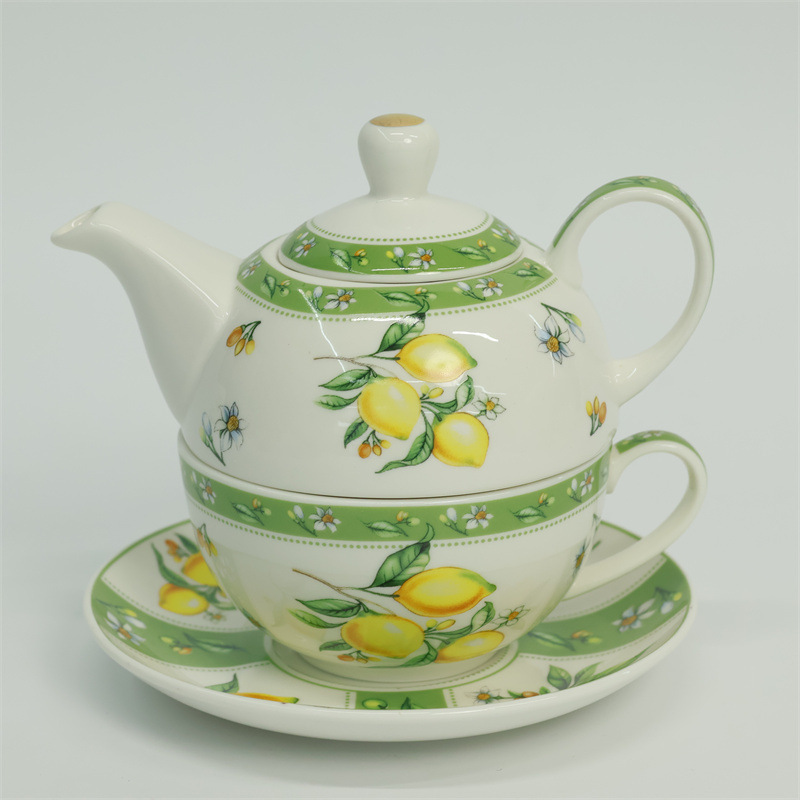 Floral lemon-mother-and-child teapot-safety packaging
