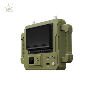 迷你摄像机视频COFDM 5.8 Ghz NLOS 5KM曼包电子数据系统<span class=keywords><strong>UART</strong></span>简易手持接收器