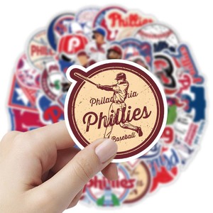 50PCS Sport USA Philadelphia Baseball Team Sticker - Product Image 3