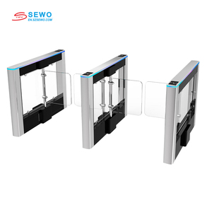 Controllo di accesso al cancello girevole RFID in lega di alluminio abbagliante per polsino pedonali biometrico controllo di accesso per impronte digitali S - Product Image 1