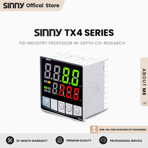 Sinny TX4-M 72*72 2 Alarm Relay <strong>SSR</strong> <strong>Output</strong> TC RTD Input LED Intelligent <strong>PID</strong> Self-tuning Instrumentation <strong>Temperature</strong> <strong>Controller</strong> - Product Image 2