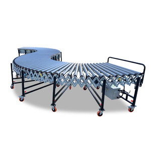 Factory Hot Sale Rubber-coated Anti-slip V Belt Roller <strong>Conveyor</strong> Line Customized Retractable Roller <strong>Conveyor</strong> for Boxes <strong>Unloading</strong> - Product Image 4