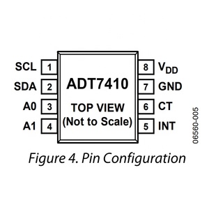 ADT7410TRZ-REEL <strong>Temperature</strong> <strong>Sensor</strong> IC ADT7410TRZ-REEL7 8-SOIC ADT7410TRZ &plusmn;0.5&deg;C Accurate 16-Bit Digital I2C <strong>Temperature</strong> <strong>Sensor</strong>