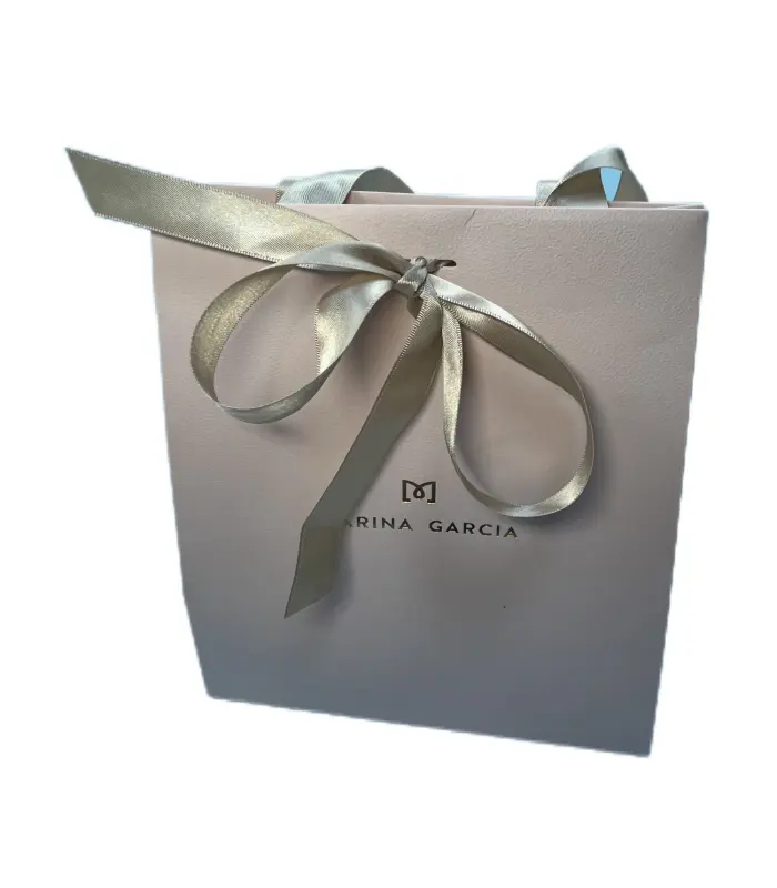 Bolsas de papel de regalo de Navidad con lazo, Asa de cinta, bolsa de regalo de vino para sublimación, bolsa con cremallera deslizante, regalo