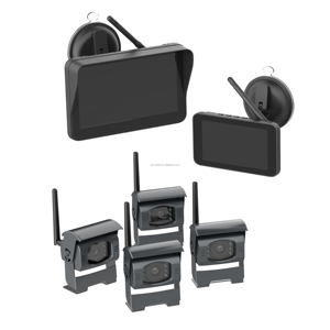 Sistema de cámara de respaldo Monitor de marcha atrás LCD de 5 "+ visión nocturna IR de larga distancia con cámara de respaldo de Metal de vista trasera inalámbrica IP67 - Product Image 1
