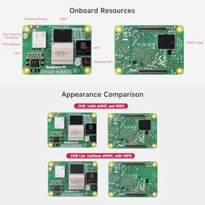Originale ufficiale lampone PI CM5 modulo di calcolo 5 core board RPI CM5104032 Wireless 4GB RAM 32GB eMMC Flash Antenna dissipatore di calore