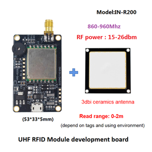 R200 Arduino TTL UART UHF RFID okuyucu modülü uzun menzilli 1port okuyucu ahududu PI için 860-960MHz EPS32 RFID yazar modülü