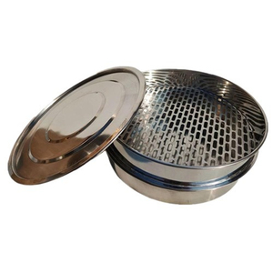 Tamis de test à trou rond en acier inoxydable Tamis métallique à plaque perforée avec service de soudage pour le criblage des grains