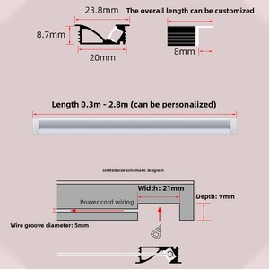 12V gizli LED dolap ışığı dizeleri alçak gerilim gömülü 45 derece açılı sert şerit işık için şarap dolapları gardırop - Product Image 3
