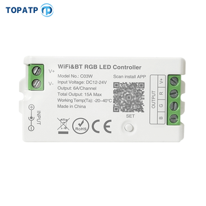 Controlador LED WiFi tuya para tira de LED, sistema de control inteligente, iluminación RGB rgbw con atenuadores remotos DMX, controlador led - Product Image 1