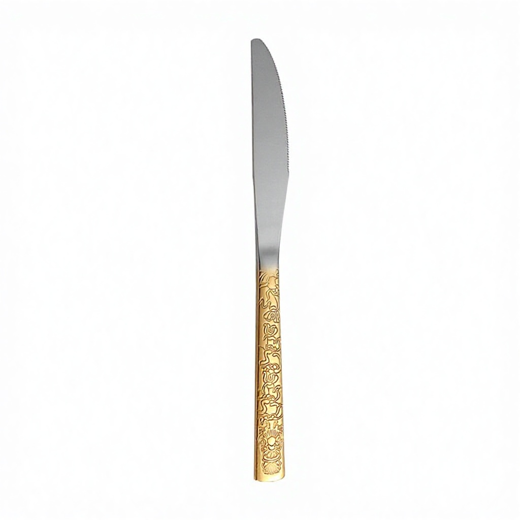 Half-gold table knife