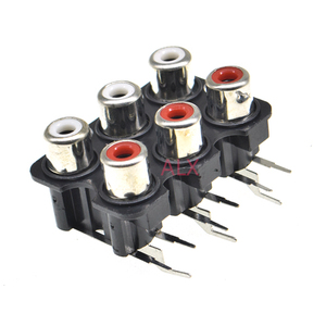 2/4/6 yollu rca stereo ses dişi jack AV ses girişi soketli konnektör Lotus sıra amplifikatör arayüzü sinyal 2/4/6 delik - Product Image 3