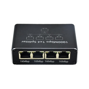Высокоскоростной 1000 Мбит/с RJ45 Интернет-разветвитель 1 to4 RJ45 сетевой адаптер Ethernet-коммутатор 1-4 Ethernet-концентратор для 4 устройств - Product Image 4