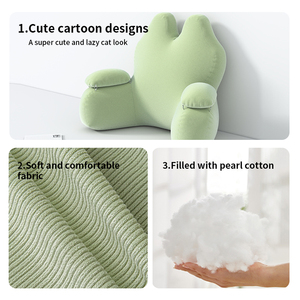 Phim hoạt hình giường đọc sách gối với có thể tháo rời và có thể giặt lót thoải mái lớn tựa lưng Đệm - Product Image 2