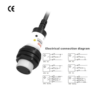 LANBAO-Interruptor de sensor fotoeléctrico cilíndrico, accesorio de plástico M18, difusor de reflexión, cable DC3, sesión fotográfica (PR18S-BC40DPO) - Product Image 5