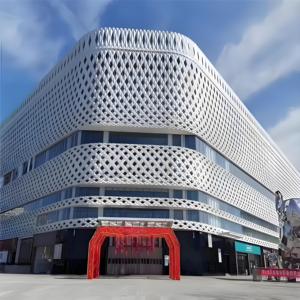 金属製ファサード屋外装飾アルミニウム外装家クラッディングホテルレストラン用カスタマイズされた色