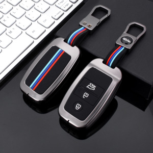 Zinc Alloy Hard Metal Car Key Cover Case Silicone Cover Smart Key Shell Holder <strong>Remote</strong> Fob Protector Fit for Peugeot Citroen - Product Image 3