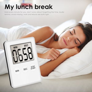 Küchen timer Digital Magnetic Cooking Backen LCD Countdown Up Lauter Alarm Countdown Alarm Magnet Uhr Schlaf uhr Küche - Product Image 6