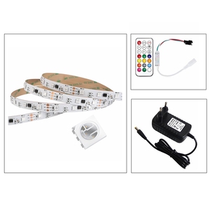RGB multicolore cambiamento striscia di luce a LED con DC12V 18W adattatore Controller RGB indirizzabile Kit di striscia a LED per la retroilluminazione TV