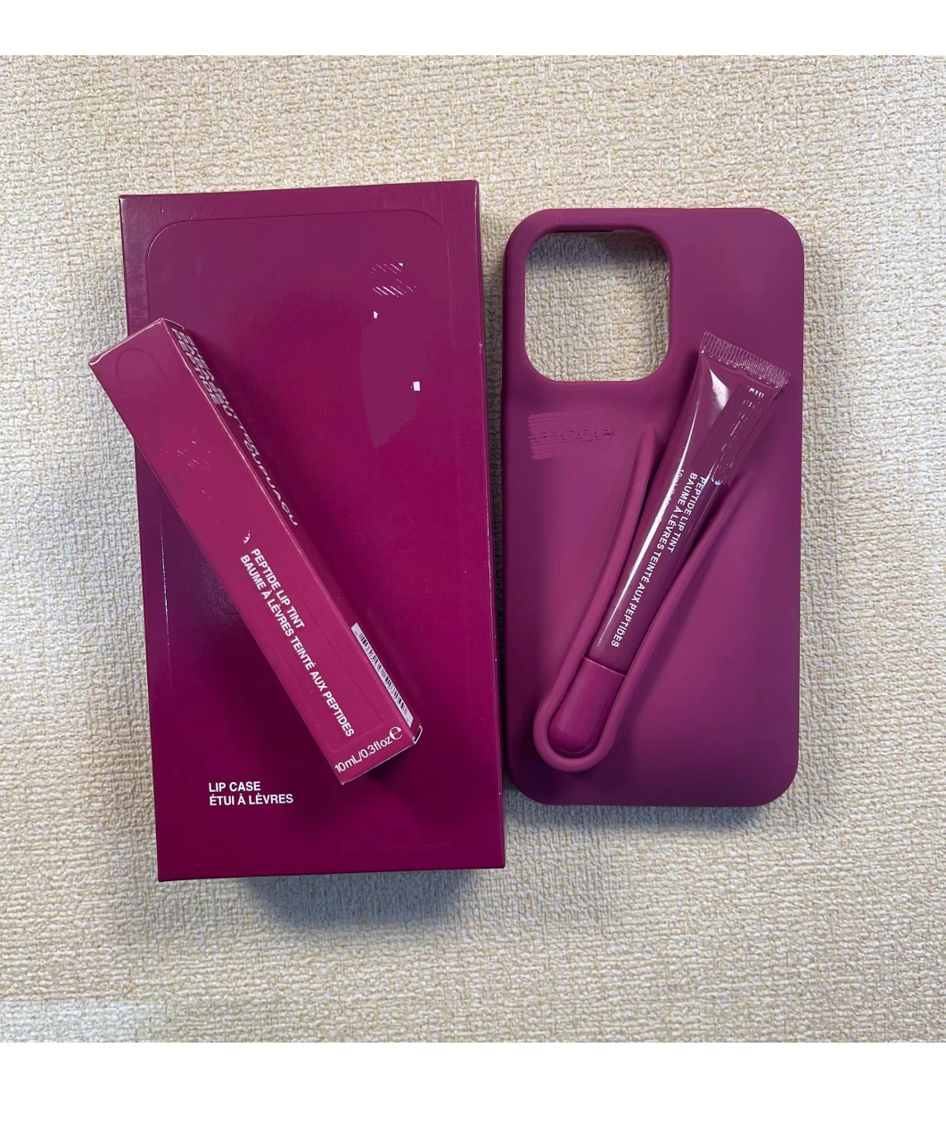 Raspberry Jelly purple phone case + box
