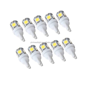 T10 5SMD Pinball <strong>LED</strong> Bulb AC/DC 6.3V <strong>0</strong>.<strong>5W</strong> <strong>LED</strong> Machine Light Bulb Lamp Non-ghosting Anti Flickering