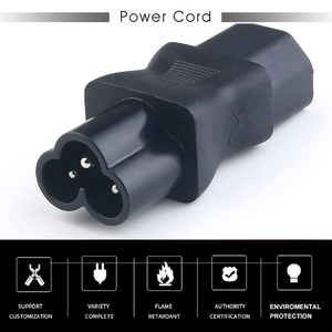 Enchufe adaptador de corriente C13 a C6 negro de alta corriente Entrada de 3 clavijas para centro de datos/electrodomésticos de oficina 100-240V 10A Certificado CE - Product Image 5