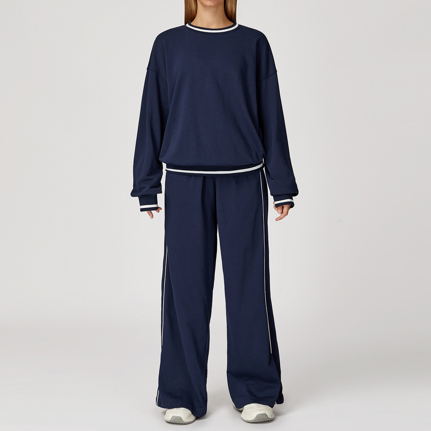 Navy Sweatshirt+ long sweatpants