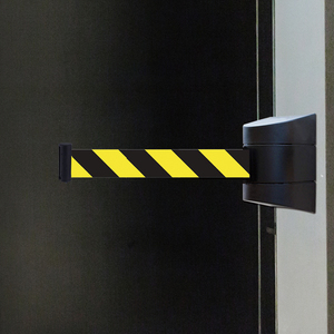 Hàng đợi rào cản kiểm soát đám đông có thể thu vào stanchion vành đai đen Fram có thể thu vào hàng rào - Product Image 2