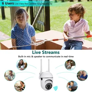 A7 1080P PTZ kamera 2MP WiFi kamera ev güvenlik kamerası gece görüş hareket algılama 2-Way ses 2.4GHZ VI365 App - Product Image 5