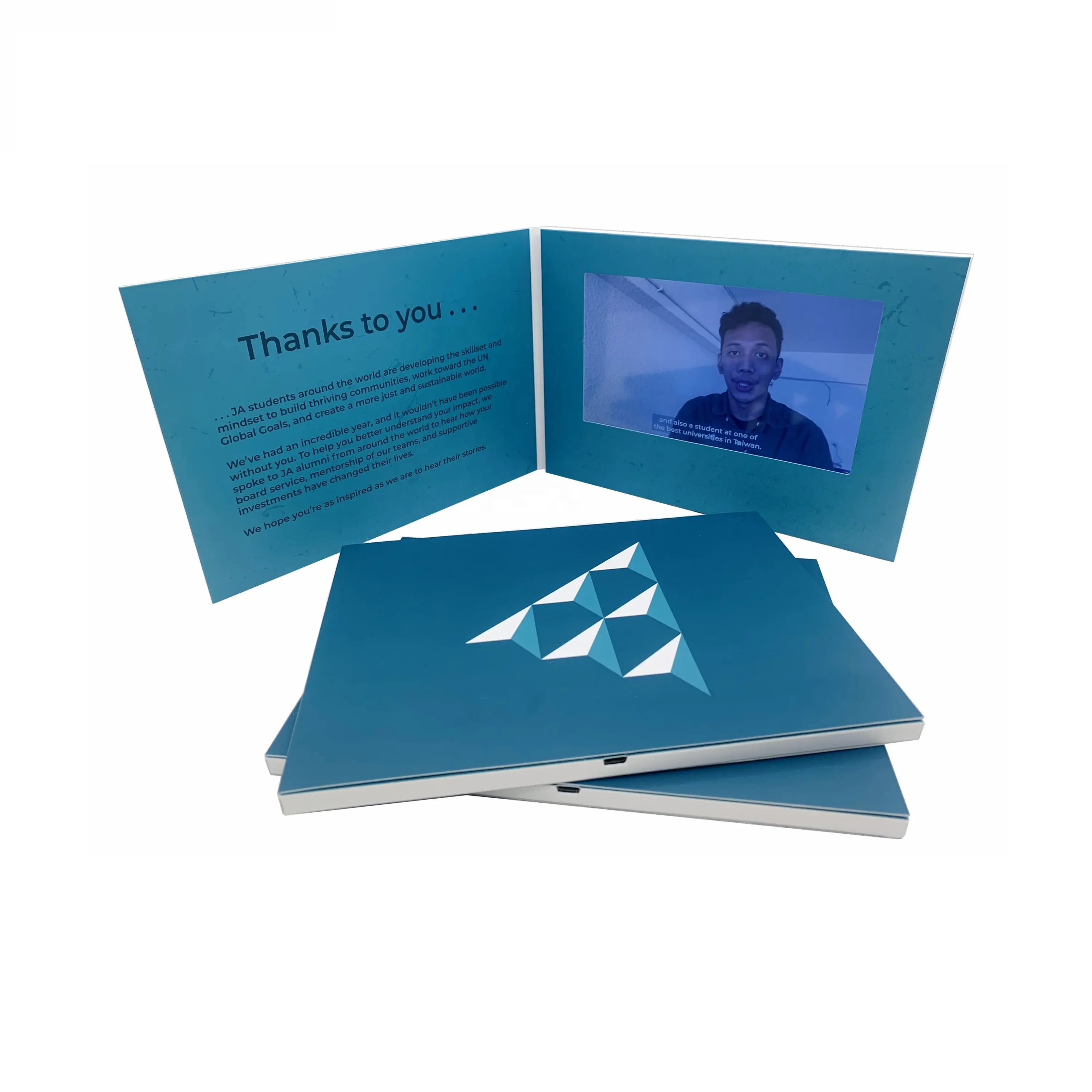 Tarjeta de invitación de pantalla Hd personalizada, tarjeta de vídeo Lcd de felicitación de vídeo para negocios, gran oferta
