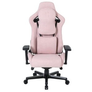 Neuzugang hellgrau Stoff Samt Speicher schaum Kissen Silla Gamer Massage Computer-Stuhl Stuhl mit 4D-Armlehne Frosch-Mechanismus - Product Image 3