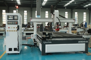 Área grande 2000*4000mm Máquina de corte CNC de 4 ejes Corte 3D con eje giratorio 2040 2030 Modelo de talla de madera cilíndrica - Product Image 2