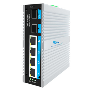 Web 10/100M/1000M Switch di rete per telecamera IP uso industriale 6 porte 4 porte POE 2 porte UPLINK SNMP QoS CCTV Switch