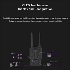 Siyi ระบบส่งสัญญาณภาพดิจิทัล HM30ระยะไกลแบบ Full HD ระบบ FPV 1080P 60fps 150MS SBUs PWM mavlink telemetry OSD 30km CE FCC - Product Image 4