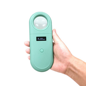 Köpek kedi için LED 134.2KHz elektronik etiket tarayıcı ile RFID/5 RFID Bio cam tüp mikroçip okuyucu