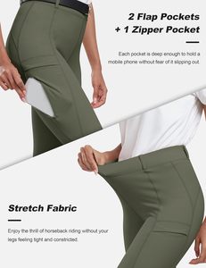 Op Maat Gemaakte Groothandel Dames Siliconen Full Seat Paardrijbroek Rits Zakken Paardensport Rijbroek Rijbroek Panty Jodhpurs - Product Image 3